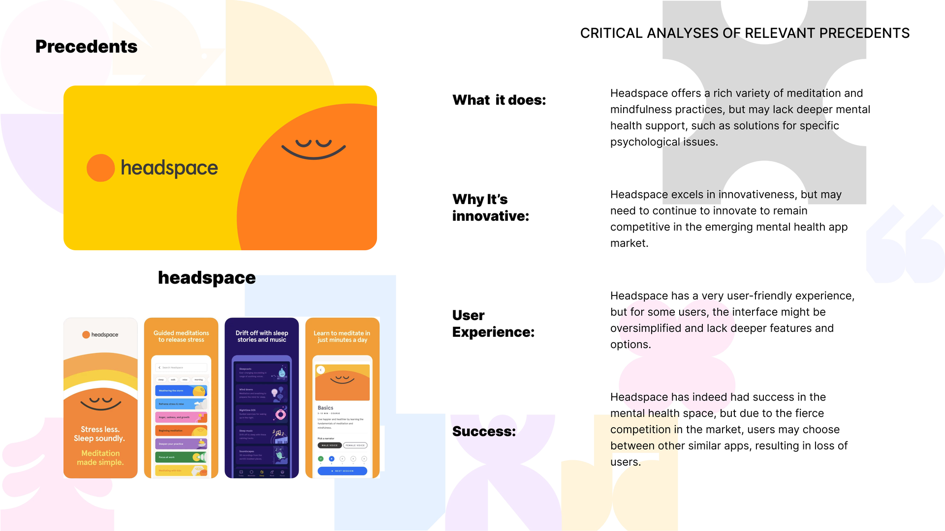 Headspace 竞品分析